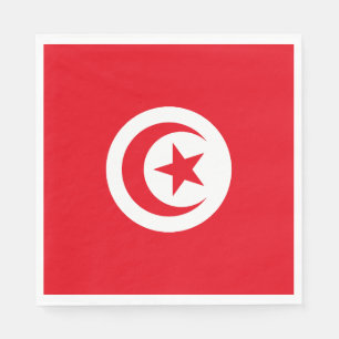 Tunesien-Flagge Serviette
