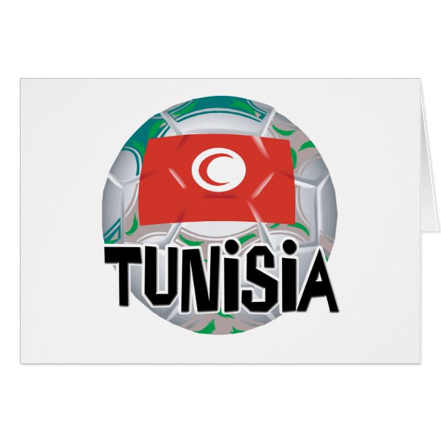 Tunesien Fußball-Futbol-Team (Vorderseite (Horizontal))