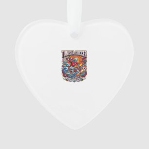 Tunesien Fußball Skelett Stürmer Nationen Premium Ornament