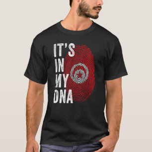 Tunesien In meiner DNA ist Tunesier Fingerprint Tu T-Shirt