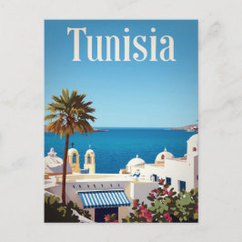 Tunesien Mittelmeerküste Retro Postkarte