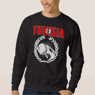 Tunesien Ping Pong Tunesien Tischtennisteam-Unter Sweatshirt