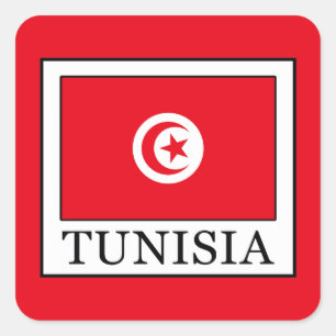 Tunesien Quadratischer Aufkleber