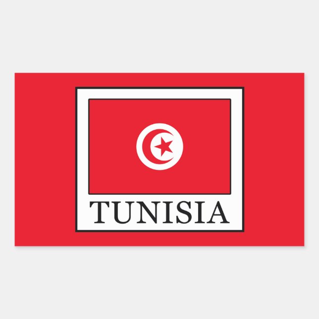 Tunesien Rechteckiger Aufkleber (Vorderseite)