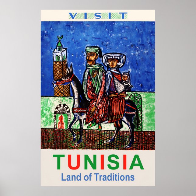 Tunesien-Reiseplakat Poster (Vorne)