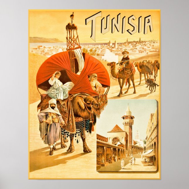 Tunesien-Reiseplakat Poster (Vorne)