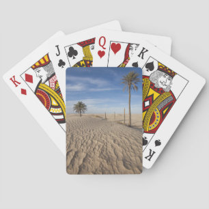 Tunesien, Sahara-Wüste, Douz, Great Dune, Morgengr Spielkarten