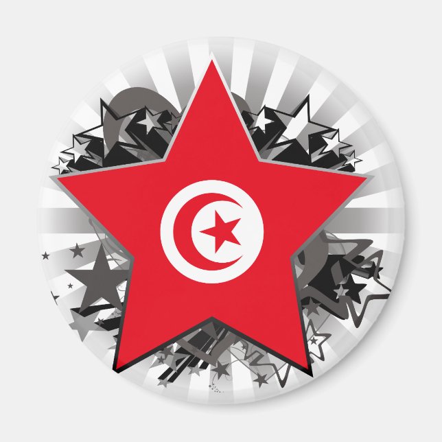 Tunesien Stern Magnet (Vorne)