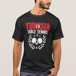 Tunesien Table Tennis Tunesier Ping Pong Team Unte T-Shirt