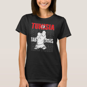 Tunesien Tischtennis unterstützen Tunesien Pong Te T-Shirt