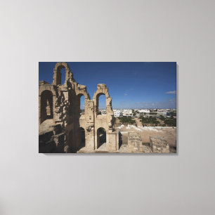 Tunesien, tunesische Zentralküste, El Jem, römisch Leinwanddruck