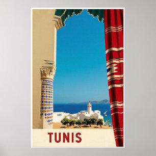 Tunesien Tunis Plakat