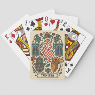 Tunesien Tunis Reise Spielkarten