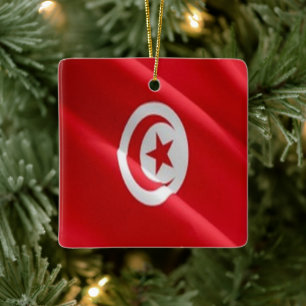 TUNESIEN, Waving Flag, Afrika, Keramikornament