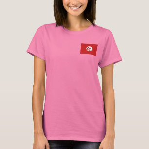 Tunesienflaggen- und -karten-DK-T - Shirt