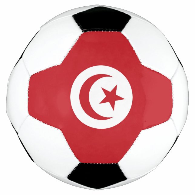 Tunesische Flagge Fußball (Vorderseite)