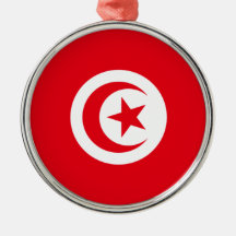 Tunesische Flagge (Tunesien) (Islamischer Halbmond