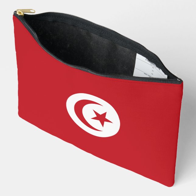 Tunesische Flagge Zubehörtasche (Offen)