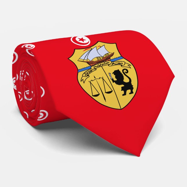 Tunesische Wappen, Tunesien Krawatte (Gerollt)