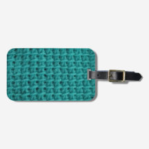 Tunesischer Crochet Drawstring Luggage Tag