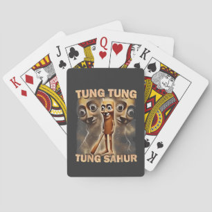 Tung tung sahur Brainrot Meme Spielkarten