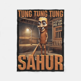 Tung Tung Tung Sahur Ai Monster Italienisches Brai Fleecedecke