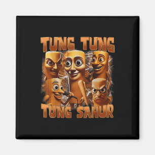 Tung Tung Tung Sahur Funny Italian Brainrot Meme B Magnet