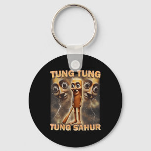 Tung Tung Tung Sahur Funny Meme Brainrot Spaß Gene Schlüsselanhänger