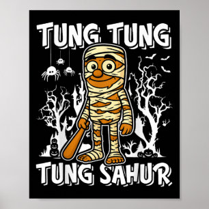 Tung Tung Tung Sahur Halloween Mumie Italienisches Poster