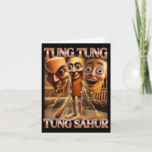Tung Tung Tung Sahur Italienisch Brainrot Meme Karte
