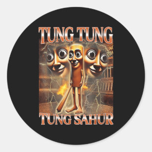 Tung Tung Tung Sahur Runder Aufkleber