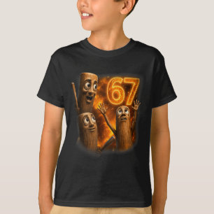 Tung Tung Tung Sahur Six Seven Meme Heulen bei dem T-Shirt