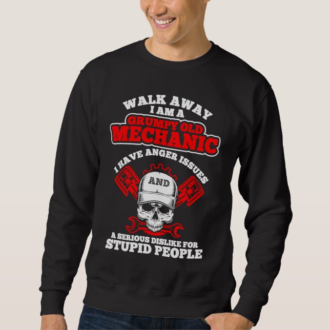 Tuning Car Lover Repairing Cars Mechanic Tools Sweatshirt (Vorderseite)