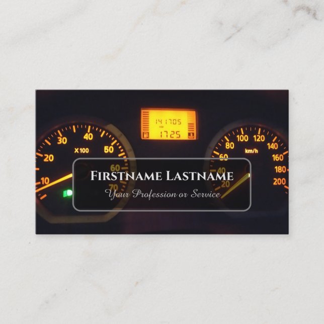 Tuningexperten und Werkstatttechniker Visitenkarte (Vorderseite)