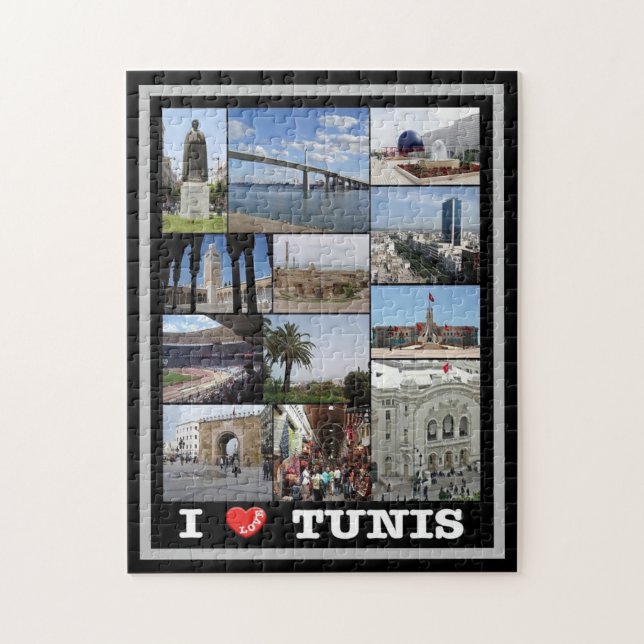 Tunis - I Liebe - Tunesien - (Vertikal)