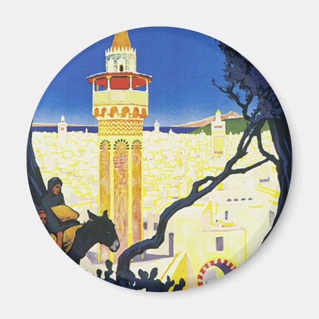 Tunis ~ L'Orient Aux Portes de Marseille Magnet (Vorne)