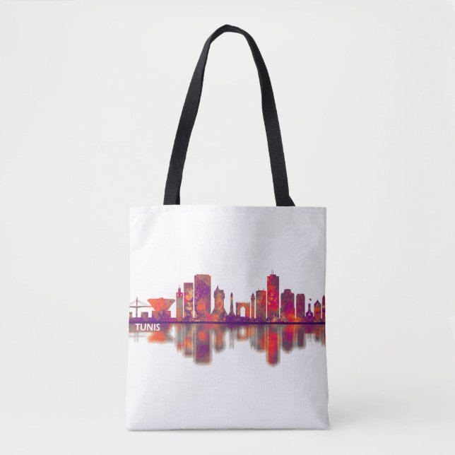 Tunis Skyline Tasche (Vorderseite)