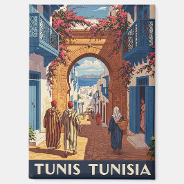 Tunis Tunis Travel Medina Postkarte Magnet