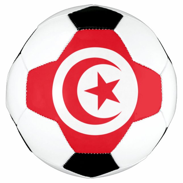 Tunisia-Flagge Fußball (Vorderseite)