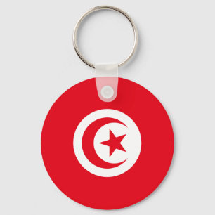 Tunisia-Flagge Schlüsselanhänger