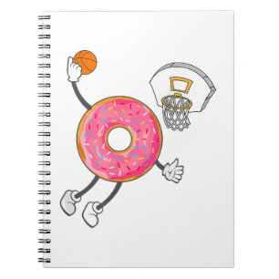 Tunking Donut Loch Essen Champ Notizblock
