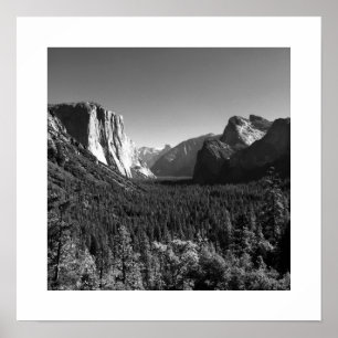 Tunnel-Ansichtyosemite-Tal-Plakat - Schwarzes u. Poster