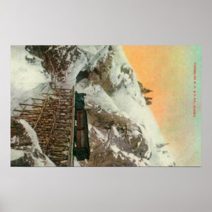 Tunnel auf dem Western Pazifik und Yukon RR Poster