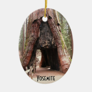 Tunnel-Baum Yosemite Keramikornament