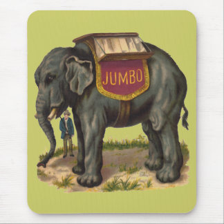 Tunnel-bohrwagen, großer Elefant Pints Barnums Mousepad