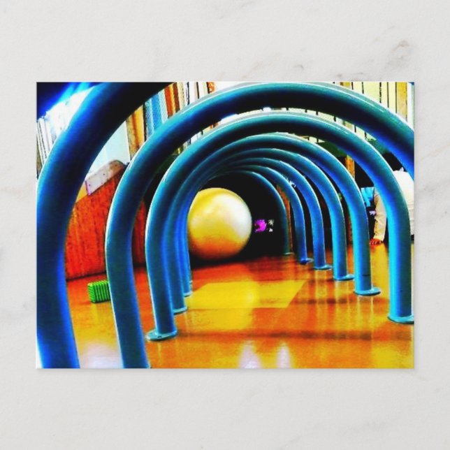 Tunnel de la carte postale bleue amusante (Devant)