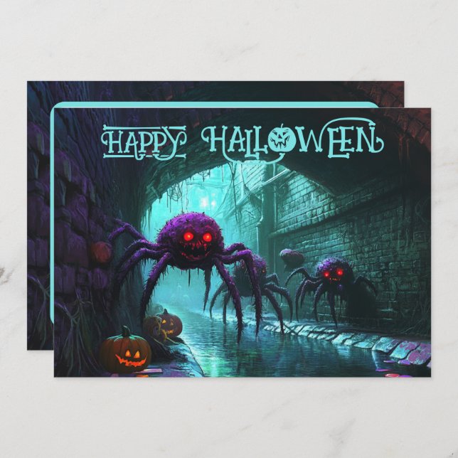 Tunnel der Terrors Card Einladung (Vorne/Hinten)