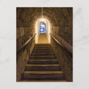 Tunnel in ein altes Salzbergwerk Postkarte