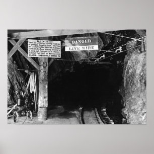 Tunnel in Juneau, Alaska Treadwell Mine Poster