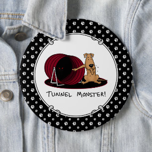 Tunnel Monster - Agility erschreckt nervösen Hund  Button